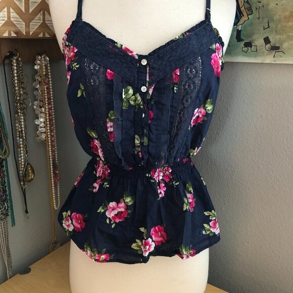Hollister Gilly Hicks Floral Babydoll Camisole Tank - Picture 2 of 11